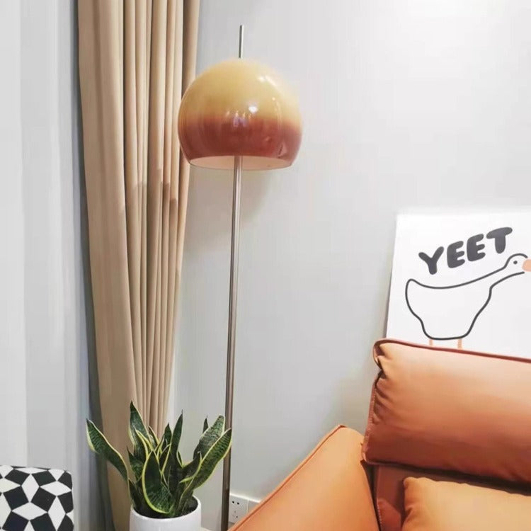 Modern Mid-Century Mushroom Round 2-Light Floor Lamp