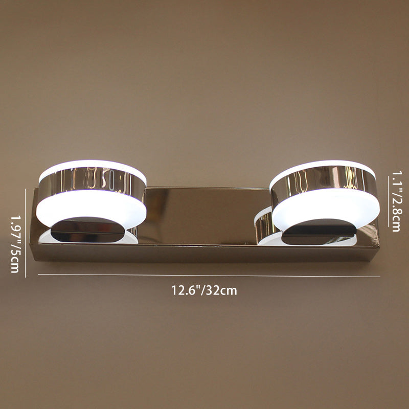 Round Linear Iron Acrylic Wall Lamp