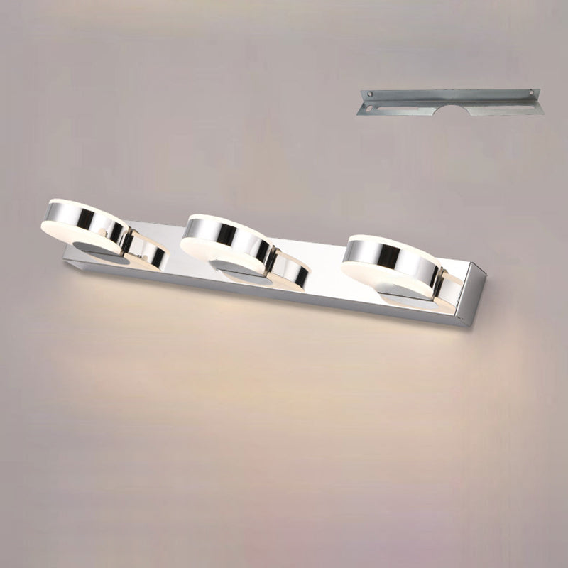 Round Linear Iron Acrylic Wall Lamp