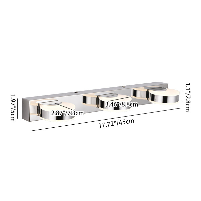 Round Linear Iron Acrylic Wall Lamp