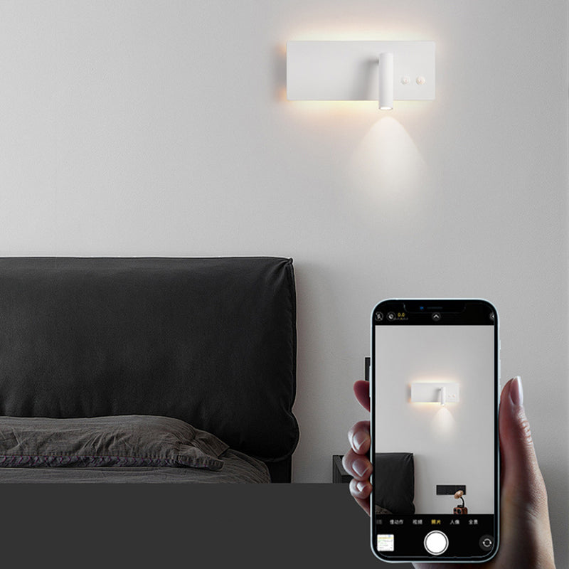 Rectangular Cylinder Iron Aluminum Wall Lamp