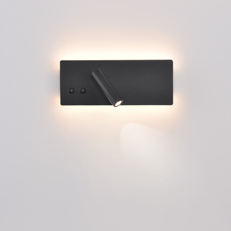 Rectangular Cylinder Iron Aluminum Wall Lamp