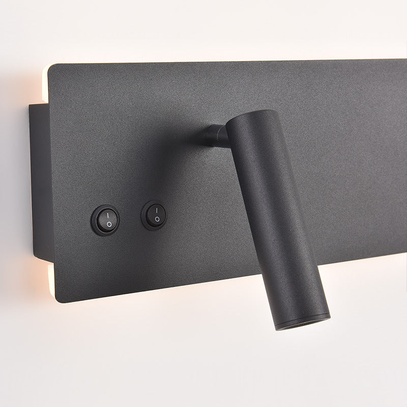 Rectangular Cylinder Iron Aluminum Wall Lamp