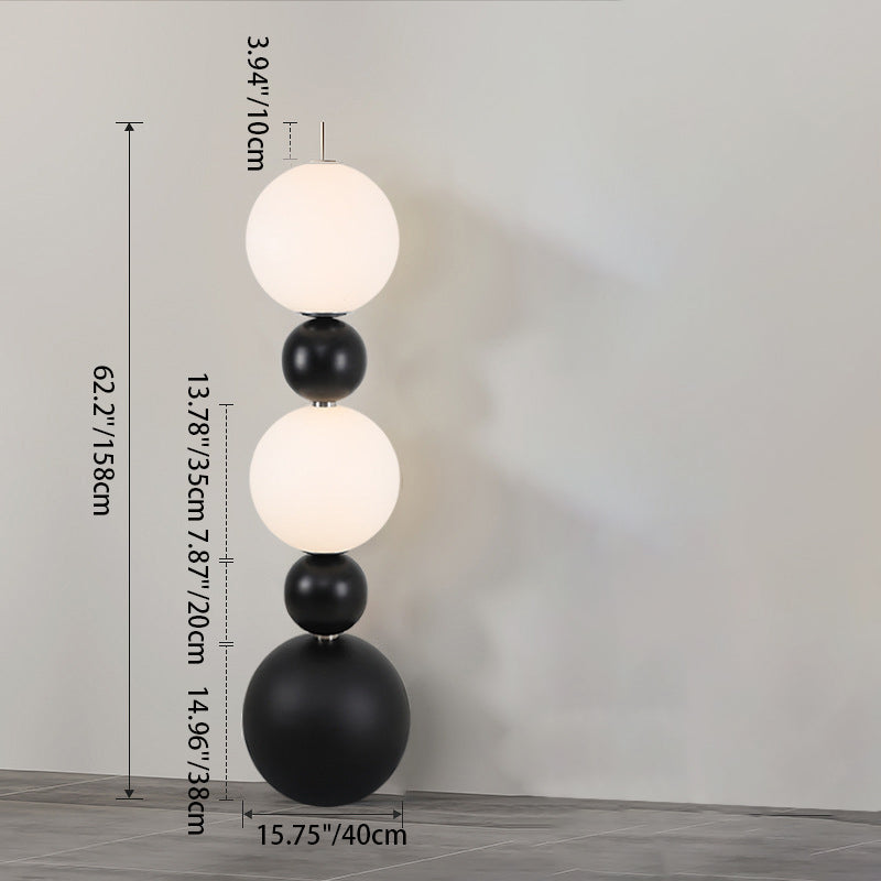 Sugarloaf Round Orb Resin Floor Lamp