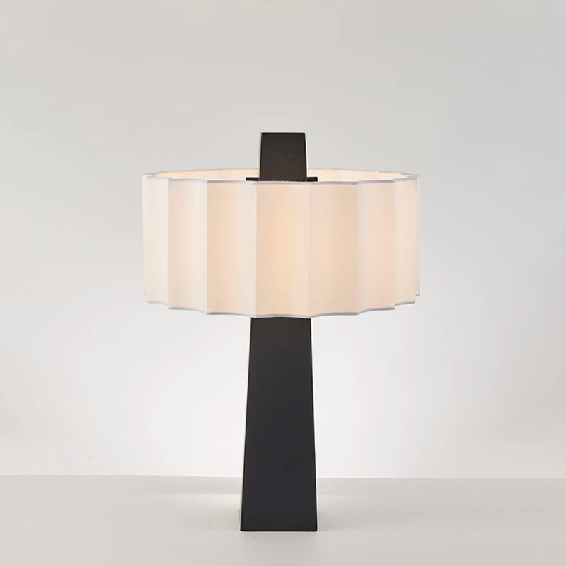 Pleated Cylinder Prismatic Iron Table Lamp