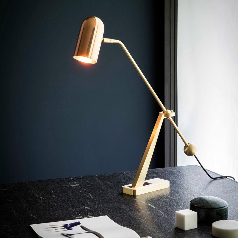 High Stand Cylinder Round Table Lamp