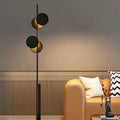 Contemporary Scandinavian Round Linear Floor Lamp