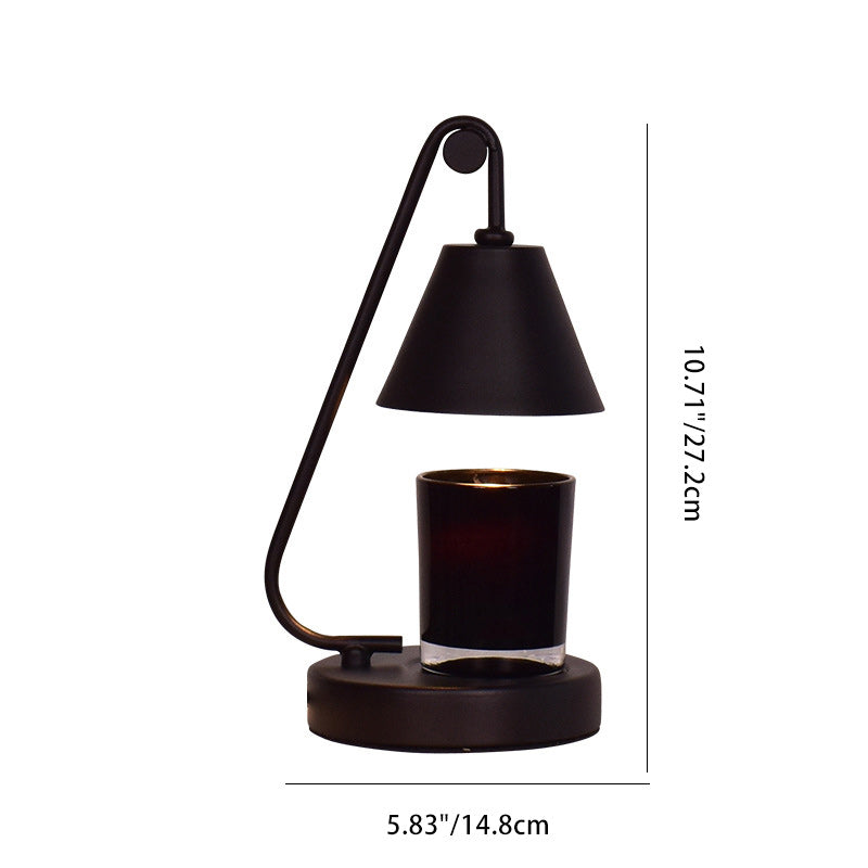 Round Cone Iron Melting Table Lamp