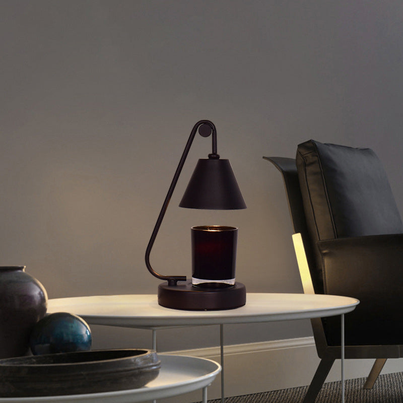 Round Cone Iron Melting Table Lamp