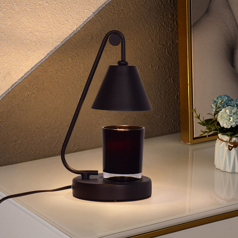 Round Cone Iron Melting Table Lamp