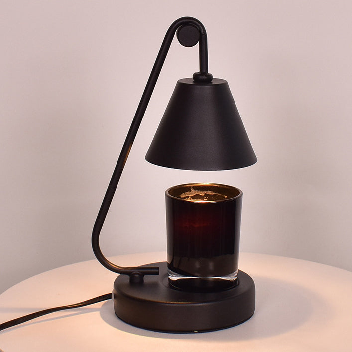Round Cone Iron Melting Table Lamp