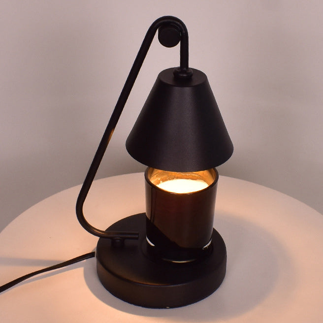 Round Cone Iron Melting Table Lamp