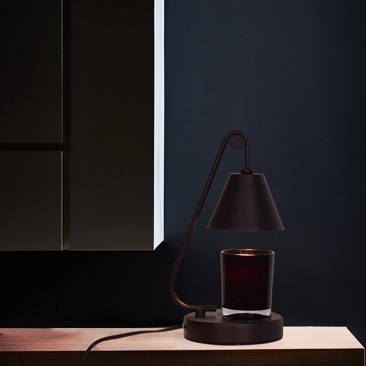 Round Cone Iron Melting Table Lamp