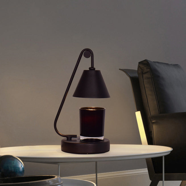 Round Cone Iron Melting Table Lamp