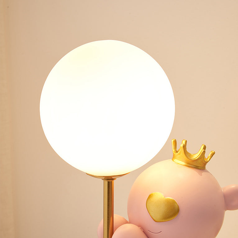 Cartoon Cute Crown Bear Table Lamp
