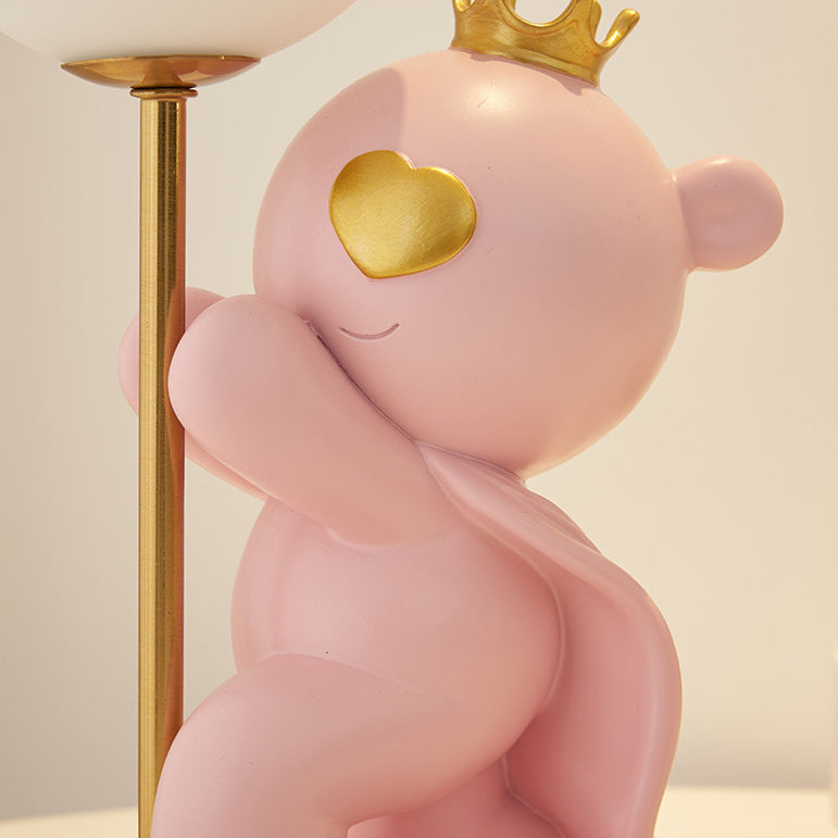 Cartoon Cute Crown Bear Table Lamp