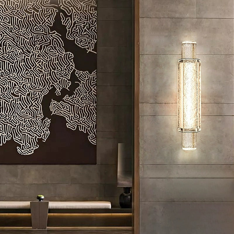 Rectangular Linear Stainless Steel Wall Lamp