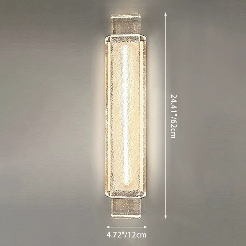 Rectangular Linear Stainless Steel Wall Lamp