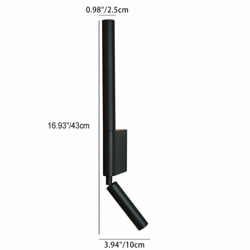 Pull Up Rotating Cylinder Wall Lamp
