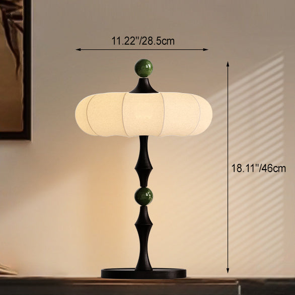 Round Cylinder Iron Aluminum Table Lamp