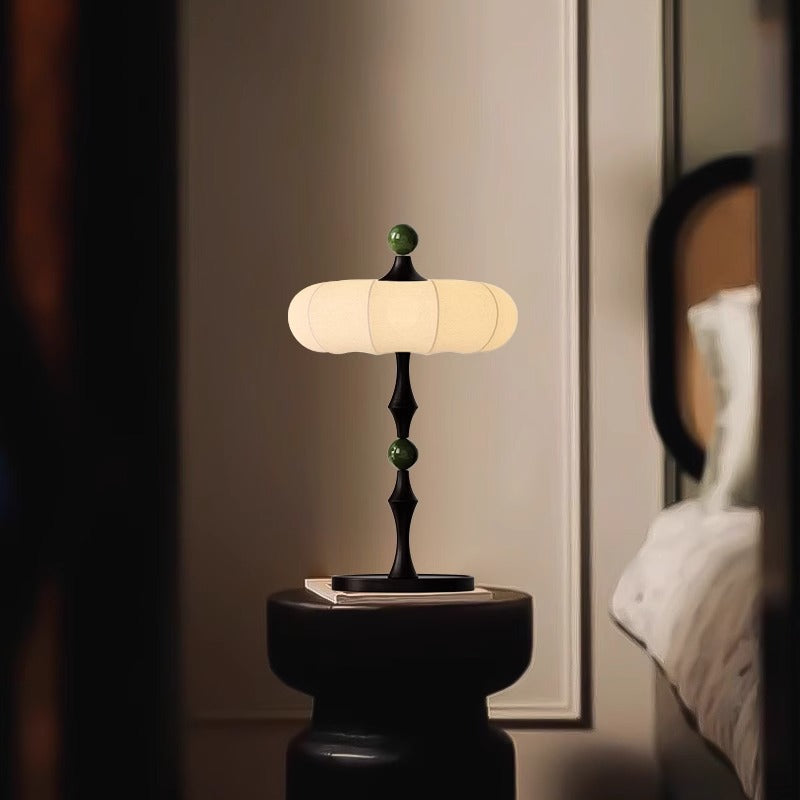 Round Cylinder Iron Aluminum Table Lamp