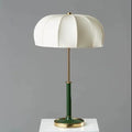 Round Iron Fabric Bedroom Table Lamp