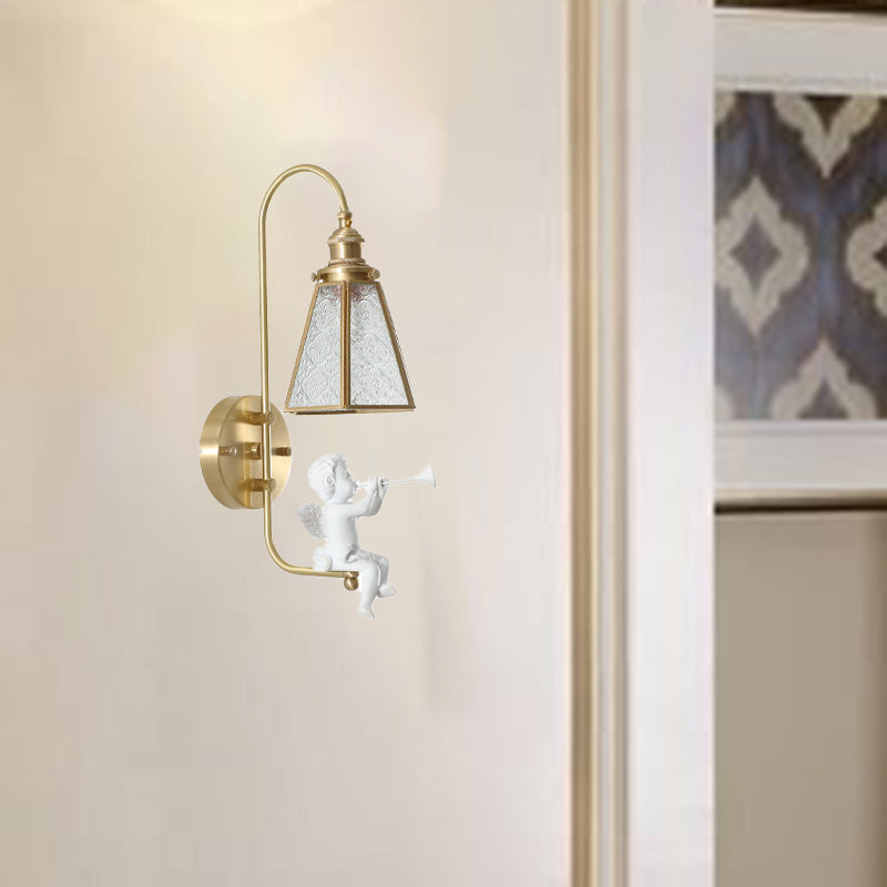 Bird Angel Copper Resin Wall Lamp
