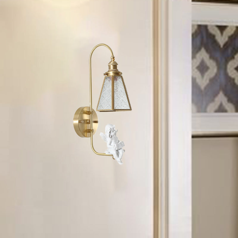 Bird Angel Copper Resin Wall Lamp
