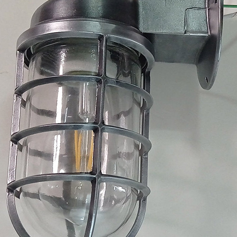 Cylinder Aluminum Glass Outdoor Light