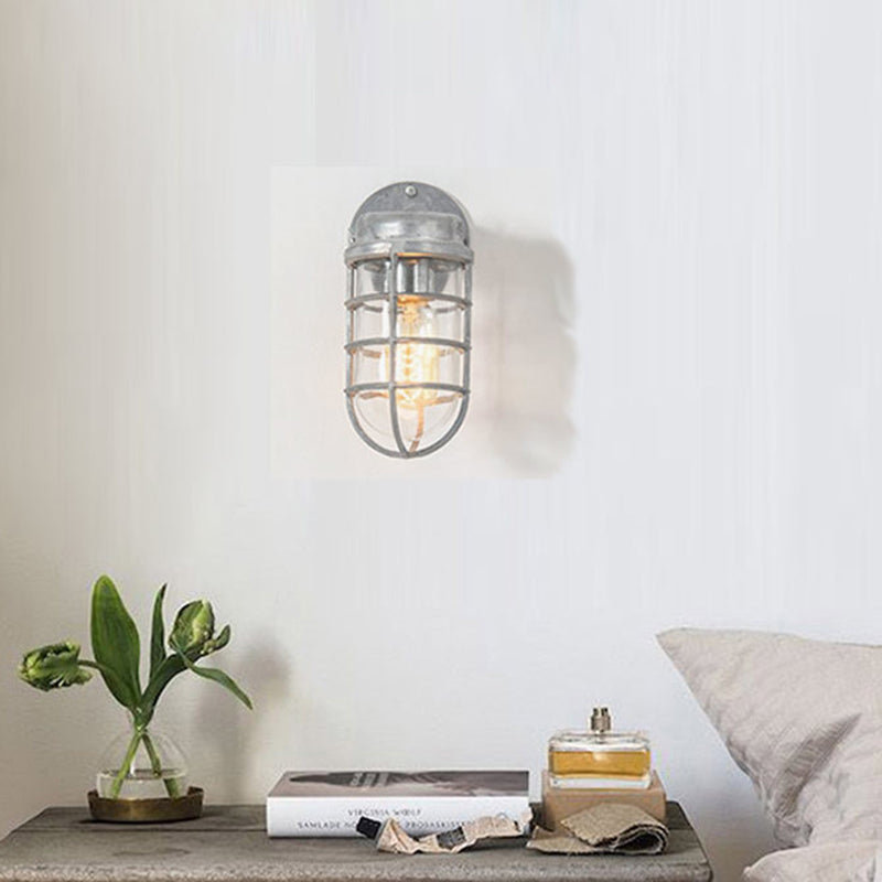 Cylinder Aluminum Glass Outdoor Light