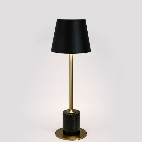 Portable Round Cylinder Iron Table Lamp