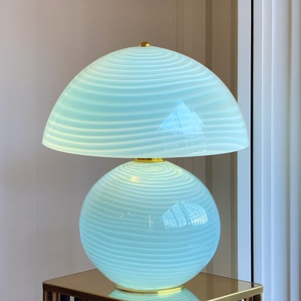 Water Ripple Round Half Table Lamp