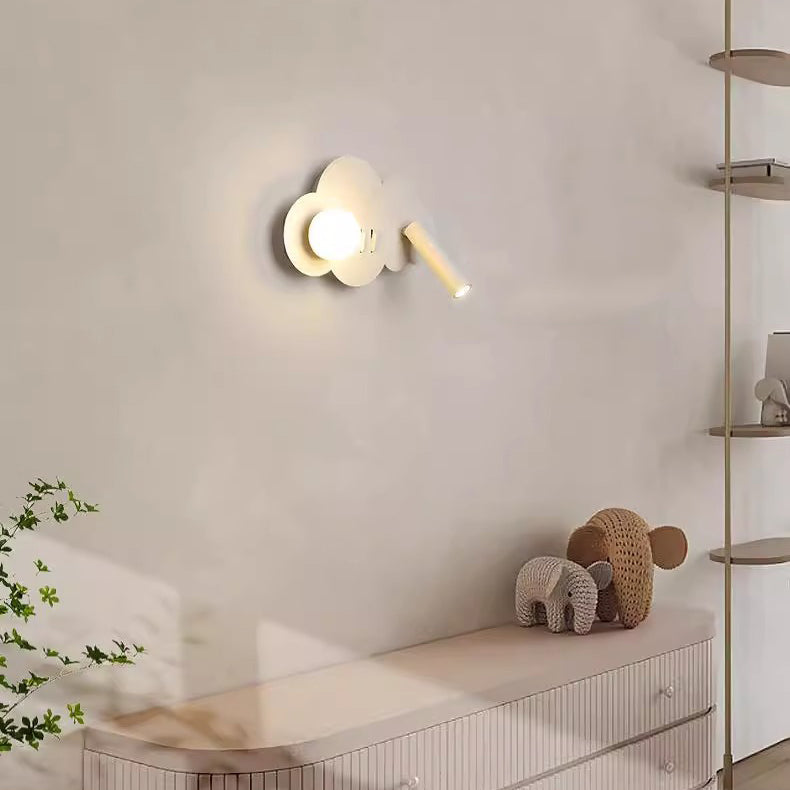 Cloud Shape Orb Iron Wall Lamp