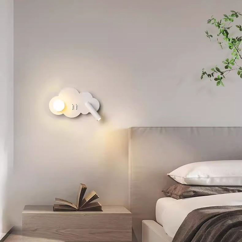 Cloud Shape Orb Iron Wall Lamp
