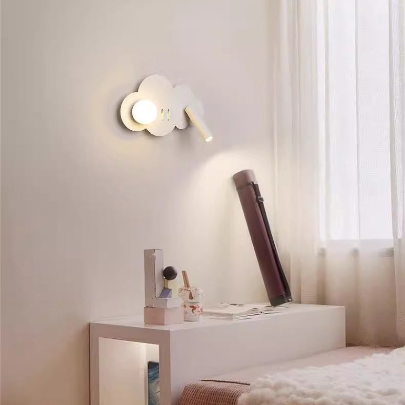 Cloud Shape Orb Iron Wall Lamp