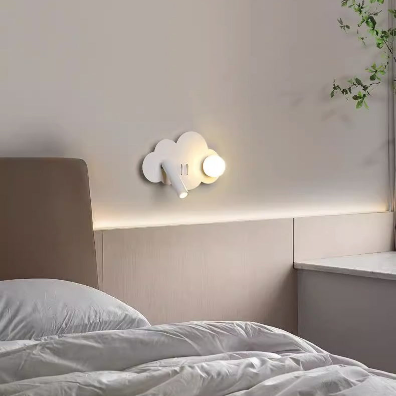 Cloud Shape Orb Iron Wall Lamp
