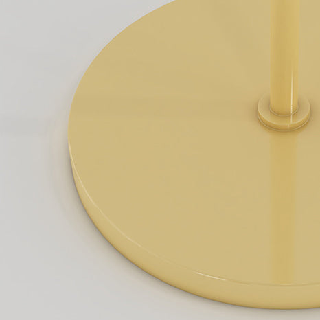 Contemporary Scandinavian Cream Round 2-Light Floor Lamp