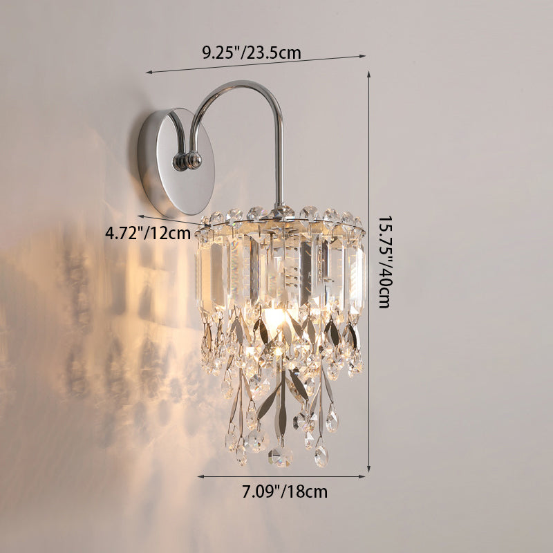 Round Cylinder Hardware Stainless Wall Lamp
