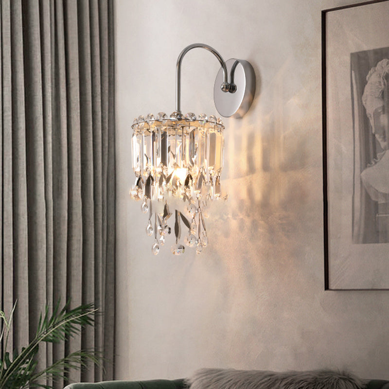 Round Cylinder Hardware Stainless Wall Lamp
