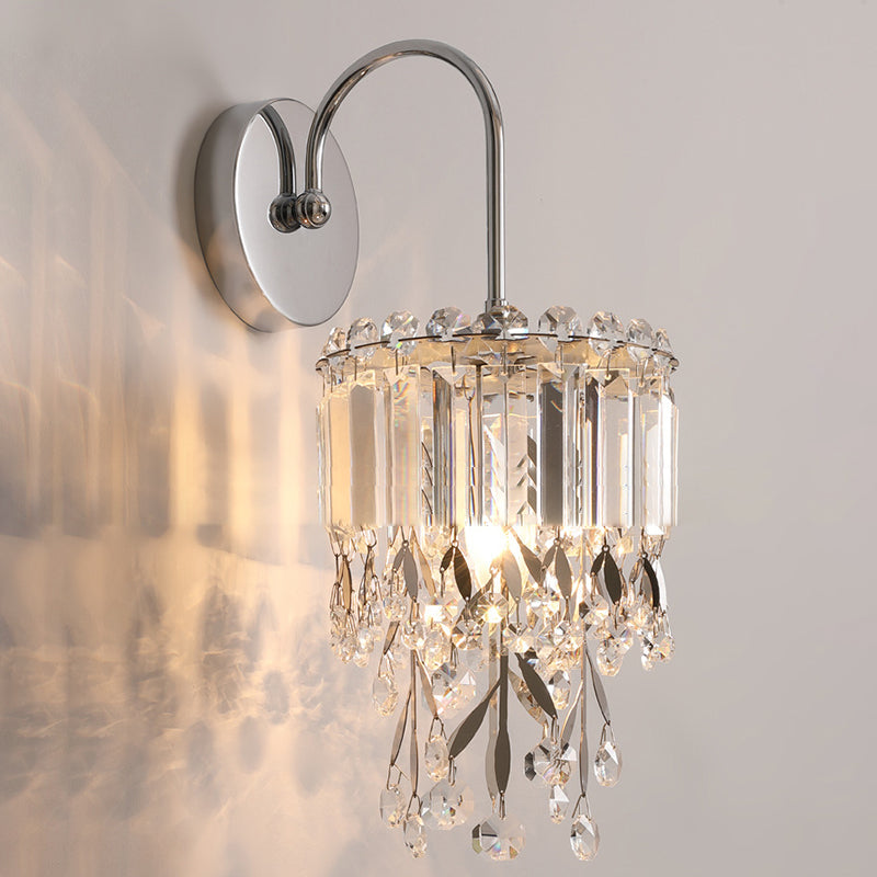 Round Cylinder Hardware Stainless Wall Lamp