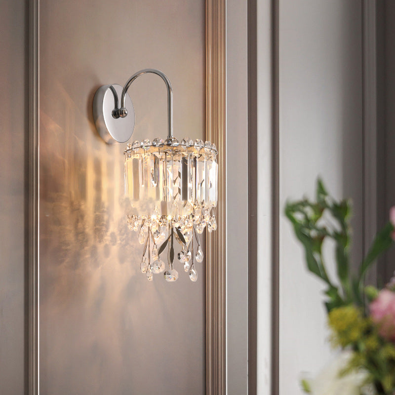 Round Cylinder Hardware Stainless Wall Lamp