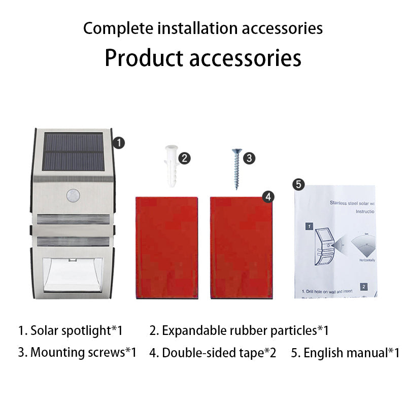 Trapezoidal ABS PC Stainless Outdoor Light