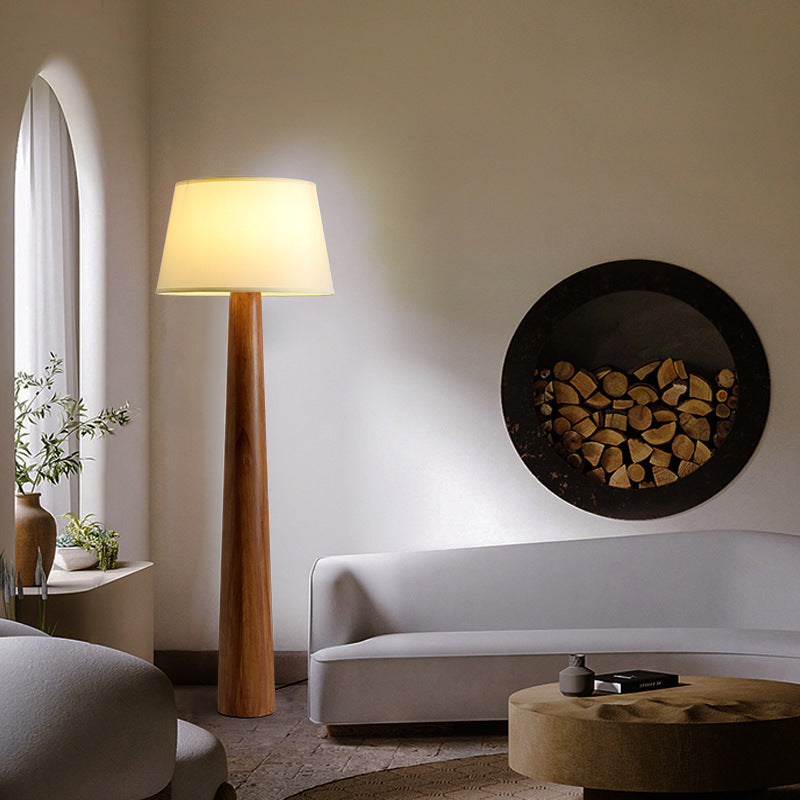 Traditional Vintage Round Cylinder Floor Lamp