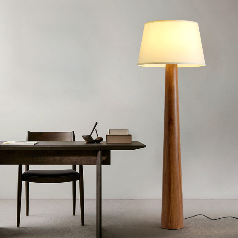 Traditional Vintage Round Cylinder Floor Lamp