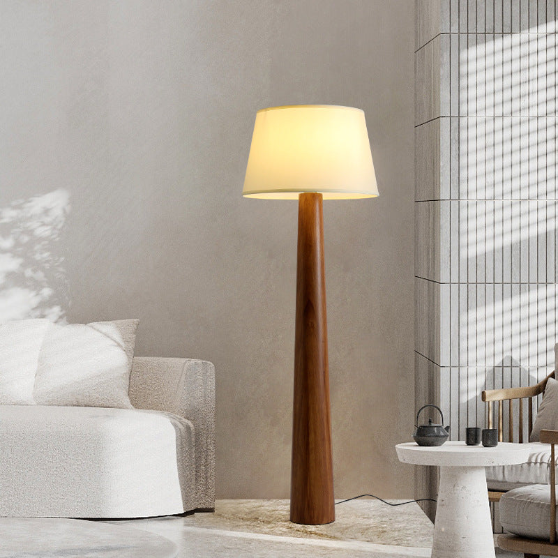 Traditional Vintage Round Cylinder Floor Lamp