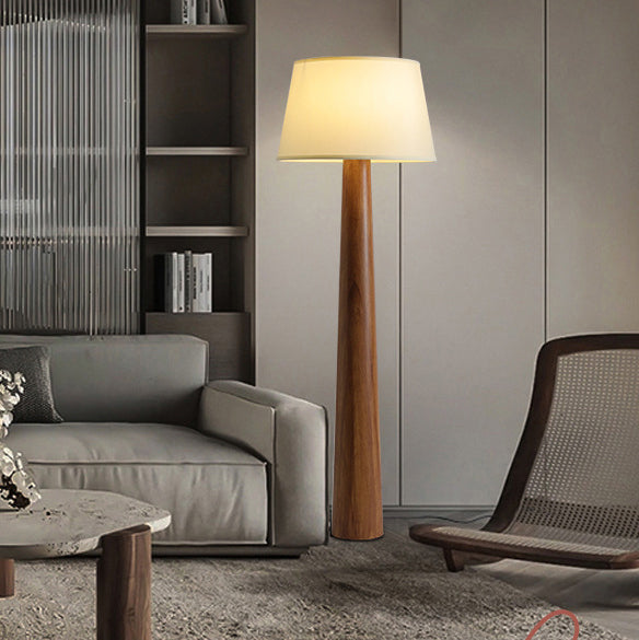 Traditional Vintage Round Cylinder Floor Lamp