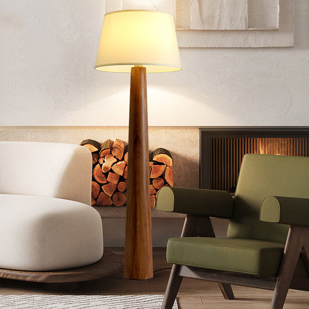 Traditional Vintage Round Cylinder Floor Lamp