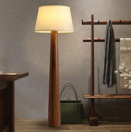 Traditional Vintage Round Cylinder Floor Lamp