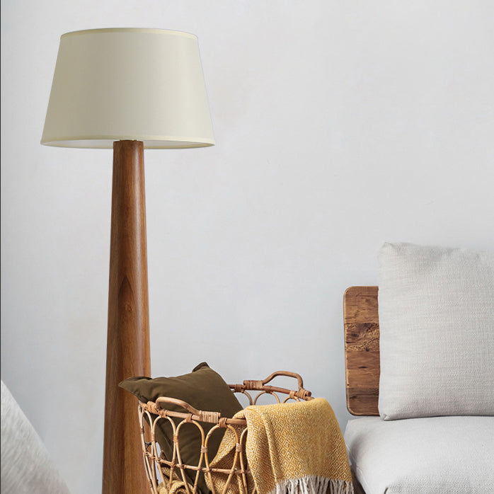Traditional Vintage Round Cylinder Floor Lamp