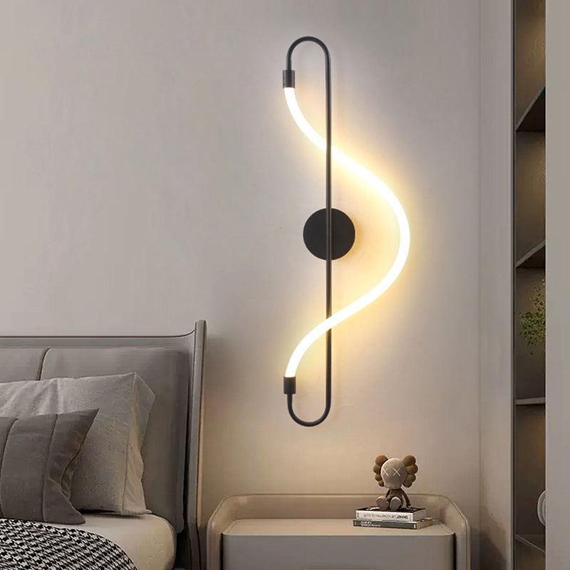 Music Note Shape Iron Wall Lamp